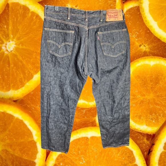 Levi's Men's Black 501 Original Shrink to Fit Straight Leg Jeans Size 38 - Picture 3 of 7